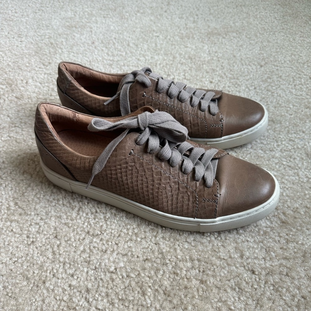 Frye Leather Brown Sneaker, Women’s Size 9